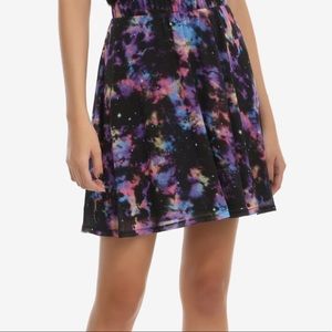 Galaxy Chiffon Skater Skirt by Hot Topic